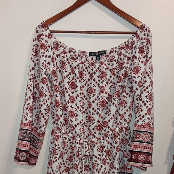 Bele tweed one piece shorts boho romper - Picture 3 of 5